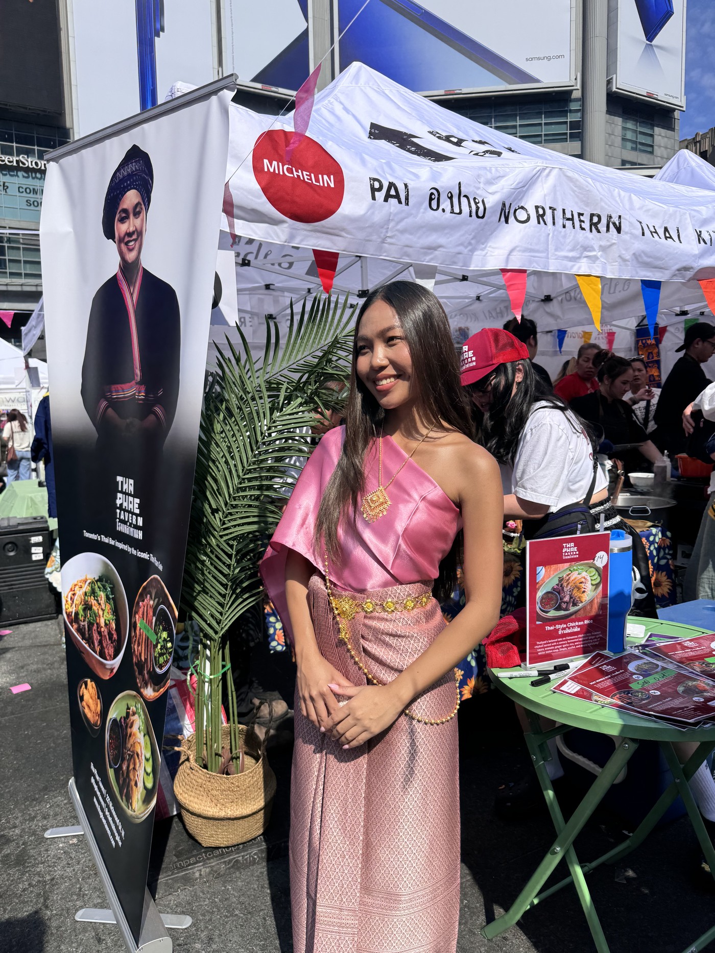 Tanya representing Tha Phae Tavern at the Toronto Thai Festival